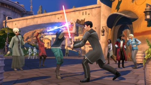The Sims 4 (RUS) + Star Wars: Journey to Batuu Bundle (ENG)[PLAYSTATION 4]